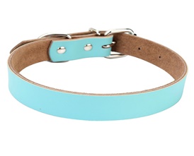 Mogoko PU Leather Waterproof PVC Buckle Dog Pet Collar -- 3 Adjustable Sizes 4 Color for Small, Medium or Large dog(L Fits 14.1